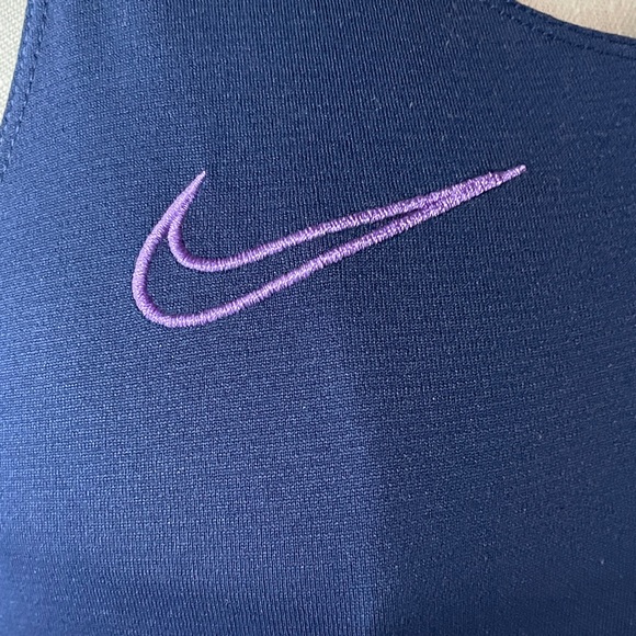 Nike Dri-Fit Racerback S Navy Lavender AO9158 athletic wear - Picture 6 of 9